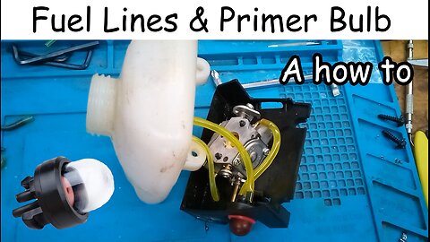 String Trimmer Fuel Line Replacement Tutorial #diy #smallengine