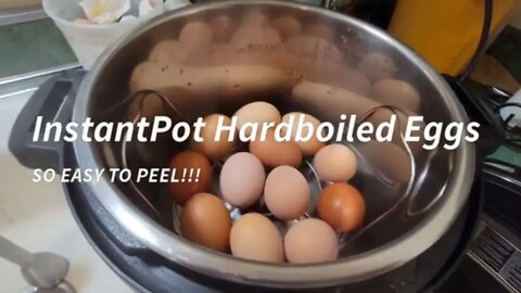 InstantPot Hardboiled Eggs....So easy to peel!!!