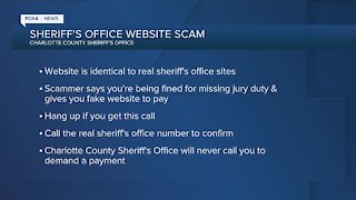 Sheriff's Office website scam