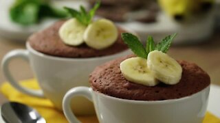 Microwave Choco-Banana Cake