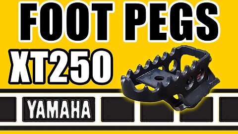 Foot Peg Replacement – Yamaha XT250