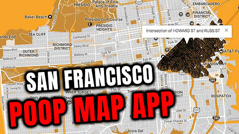 💩Most Dirty City in U.S. San Francisco has now a Poop Location Map App for City Clean up💩