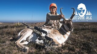 Kayla's First Antelope Hunt (Buck Down in 30 MINUTES ⏱ ) Opening Day | Outdoor Jack