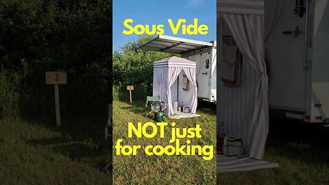 Sous Vide NOT just for cooking - PERFECT for camping showers #shorts