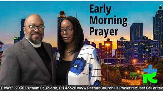 Early morning prayer with Pastor Carl & Lady Devon Mitchell and guest hot Pastor Greg Young