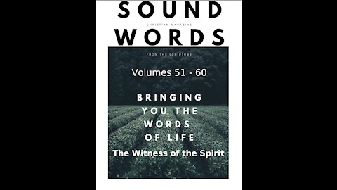 Sound Words, The Witness of the Spirit