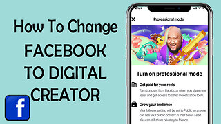 How to Change Facebook Profile to Digital Creator