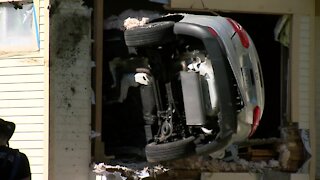 Driver loses control, drives car into house in Wauwatosa