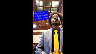 Marcus C Williams Speaking at City Council on Crime 4/18/24 #MarcusCWilliams #TeamMarcus