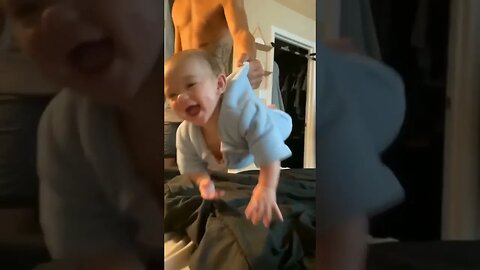 The way he picked his kid up (wait for it)😭😂#shorts #toddler #son #funny