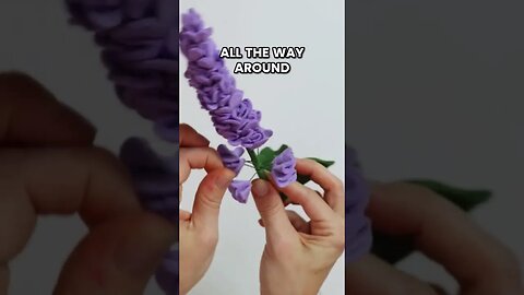 Making Beautiful Lilac Felt Flowers! #feltflowertutorial #diy #flowerflower