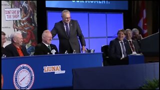 Sen Chuck Schumer Bizarrely Rubs Union Leaders Head