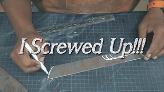 I Completley Botched my Frist Attempt at a Tanto Grind