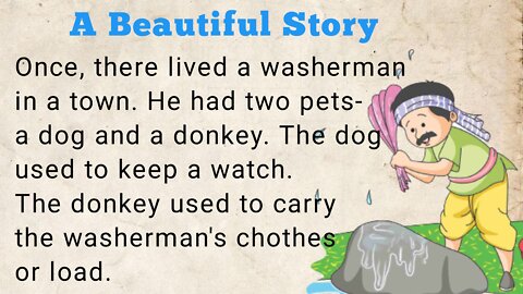 English story- The Dog and The Donkey | Learn English Through Story