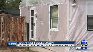 Lakewood man still hoping to get home's siding fixed after 2017 hail storm, contractor stops work