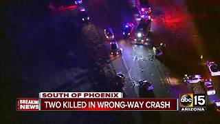 Wrong-way crash near Maricopa kills 2, hospitalizes 4