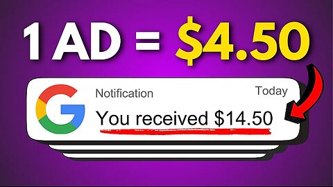Get Paid $1.45 🤑 Watching A Google Ads