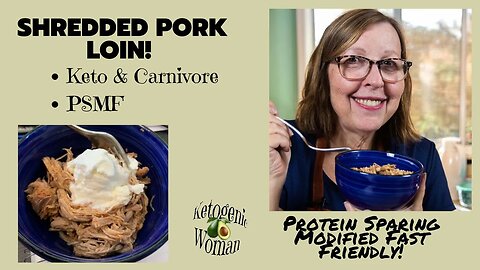 Shredded Pork Loin Instant Pot and Crockpot | Maria Emmerich PSMF Book Recipe | PSMF Diet Recipes