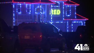 Chiefs fan lights up Tonganoxie with 'Red Kingdom' Christmas display