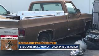 Students surprise teacher to fix late father's 1984 truck