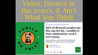 Divorce In The 2020's: It Ain't What You Think