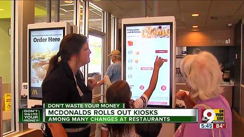 McDonald's rolls out new kiosks