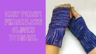 Left Hand Fingerless Gloves Free Pattern Workshop