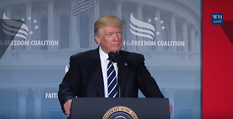 President Trump speaks at Faith and Freedom Coalition 2017