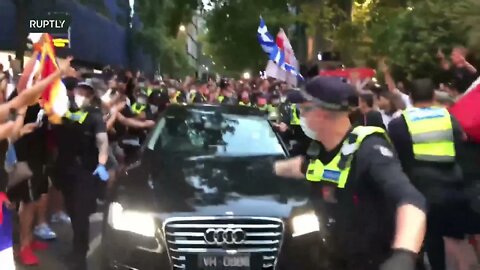 Victoria Police use pepper spray on Serbian Novak Djokovic fans after legal win against Aussie Govt