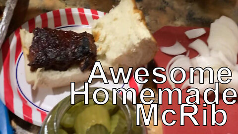 Awesome Homemade McRib