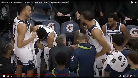 Rudy Gobert punches teammate Kyle Anderson