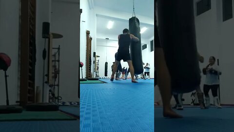 Kick, punch, Elbow and Knee The Bag (18)