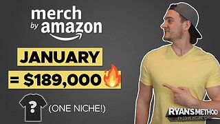 WHOA! Amazon Merch Sales = $189K in January (REMEMBER THIS NICHE!)