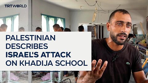 Palestinian describes Israel’s attack on Khadija School in Gaza | A-Dream ✅