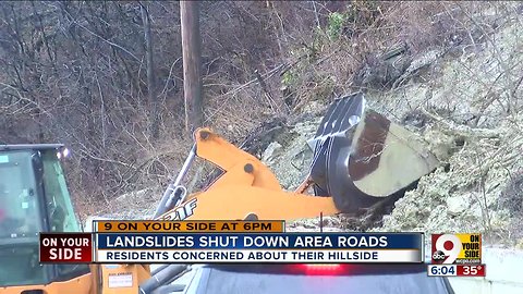Landslide closes Columbia Parkway