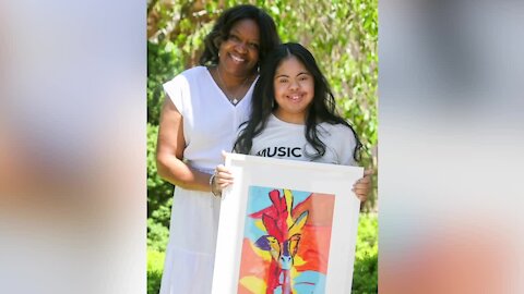 Michigan teen sells colorful artwork, advocates for others with Down syndrome
