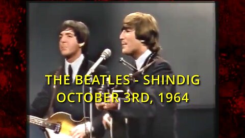 The Beatles - British edition of US music TV show Shindig! at the Granville Studio in London.