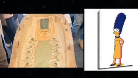 An Egyptian coffin was recently unearthed with an engraved image that looks like Marge Simpson