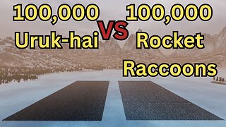 100,000 Uruk-hai Versus 100,000 Rocket Raccoons || Ultimate Epic Battle Simulator 2