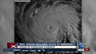 State of Emergency issued for Maryland in anticipation of Hurricane Florence