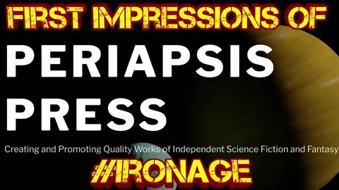 Iron Age Wednesday Firsts- Periapsis Press: Link In description
