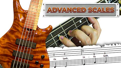 BASS GUITAR SCALES 4 Speed and Memorization Lesson | Tutorial
