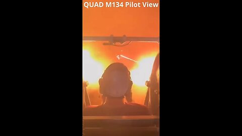 Pilot View Quad M134 🔫🦆Miniguns Firing Simultaneously (The Texas Duck Hunt) #Minigun