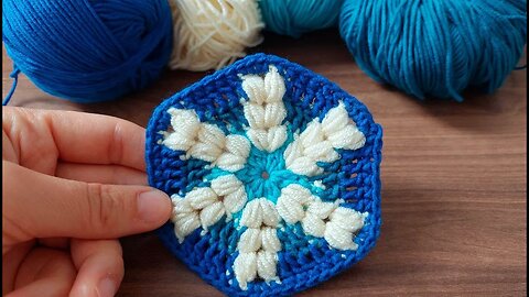 📌 I made a wonderful crochet motif, you will regret not watching it #crochet #knitting