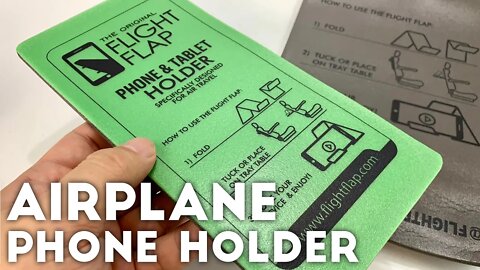Flight Flap Phone Holder Attaches to the Tray Table
