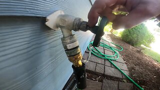 Fixing a leaking outdoor faucet