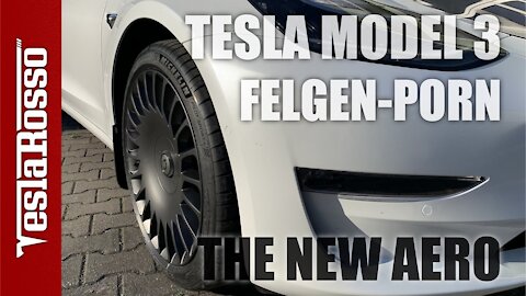 Tesla Model 3 Felgen - The New Aero RAZOR MATTE STEALTH Alufelgen
