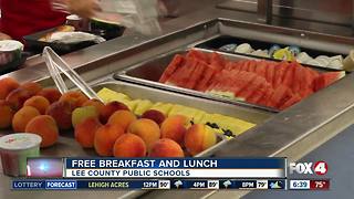 Free breakfast and lunch for Lee County students