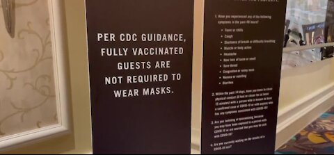 More fully vaccinated people ditching face masks