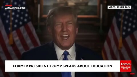 Former President Trump speaks about his education platform for 2024